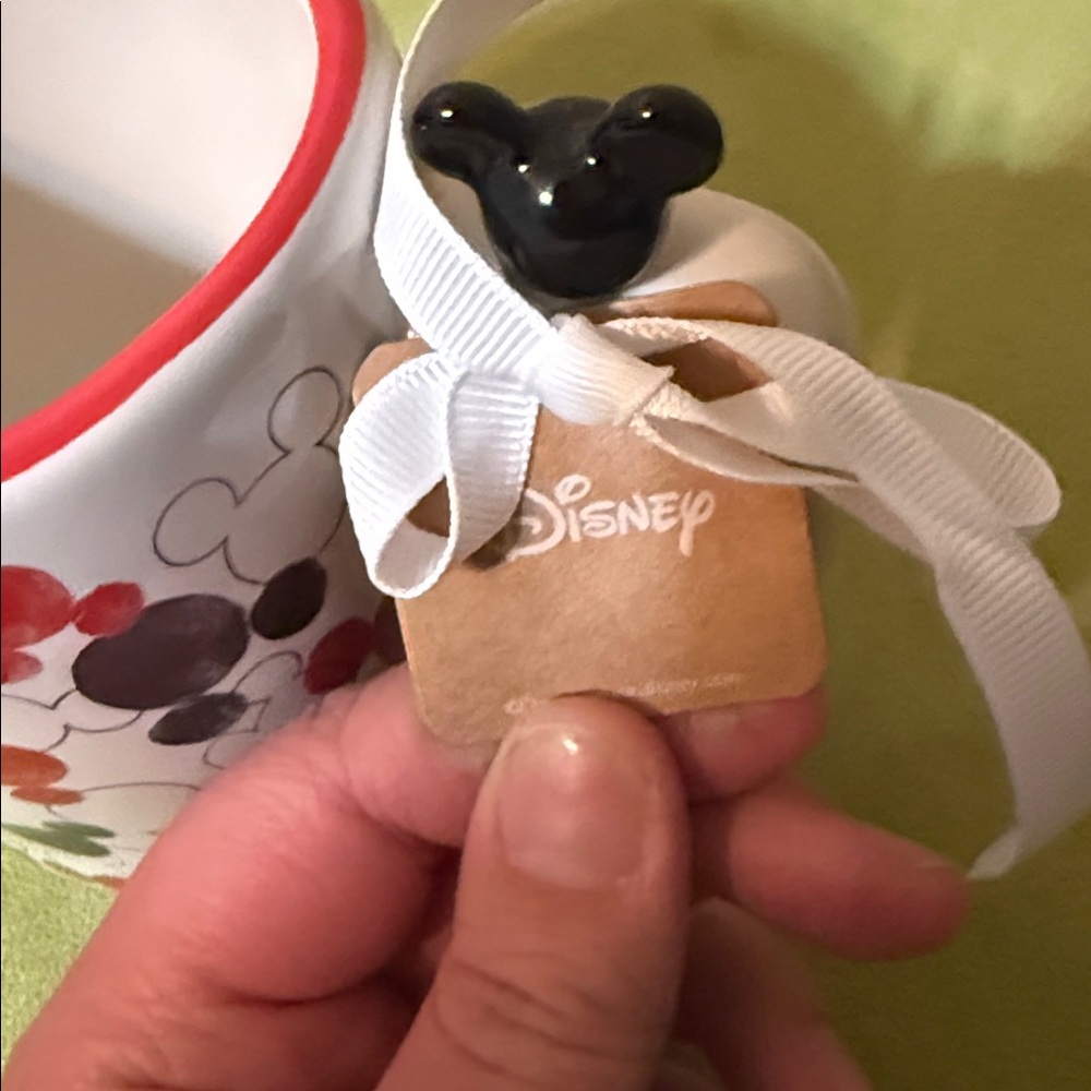 Rae Dunn Disney Mickey Print Double Sided Mug With A Mickey Head On The Handle - Picture 6 of 7